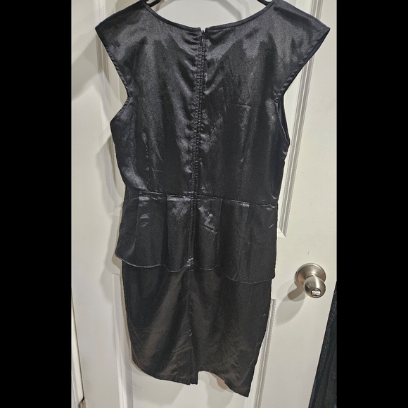 Black Peplum Dress - Picture 2 of 3